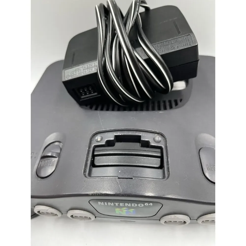 Nintendo 64 N64 Console NUS-001(USA) w/ OEM Power Adapter - TESTED